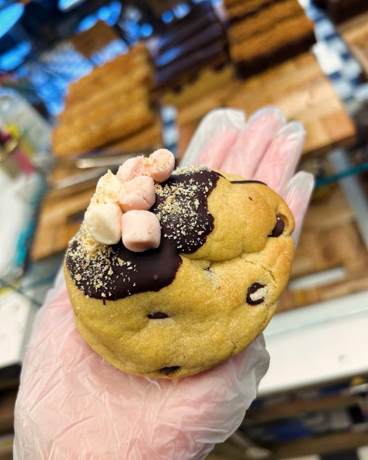 S’mores Stuffed Cookie