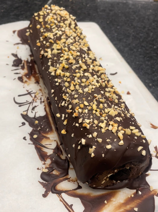 Notella Brownie Yule Log Roll GF